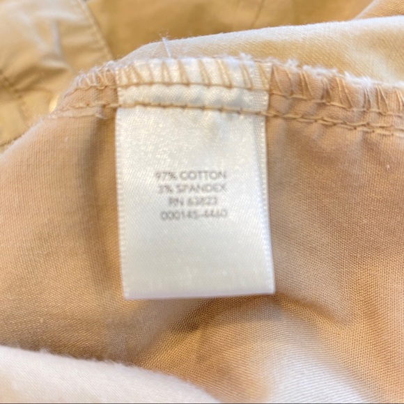 Christopher/Banks Capris Cotton/Spandex Relaxed Baggy Fit Pockets Tab Cuffs  14 - Picture 10 of 13